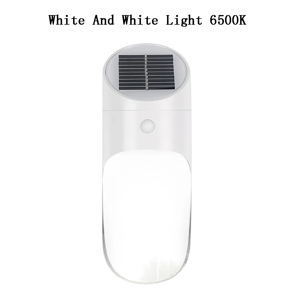15 Светодиодный светильник на солнечной энергии PIR датчик движения Микроволновая индукция наружная Водонепроницаемая Солнечная настенная лампа Сад Двор свет безопасности - Испускаемый цвет: White - White Light