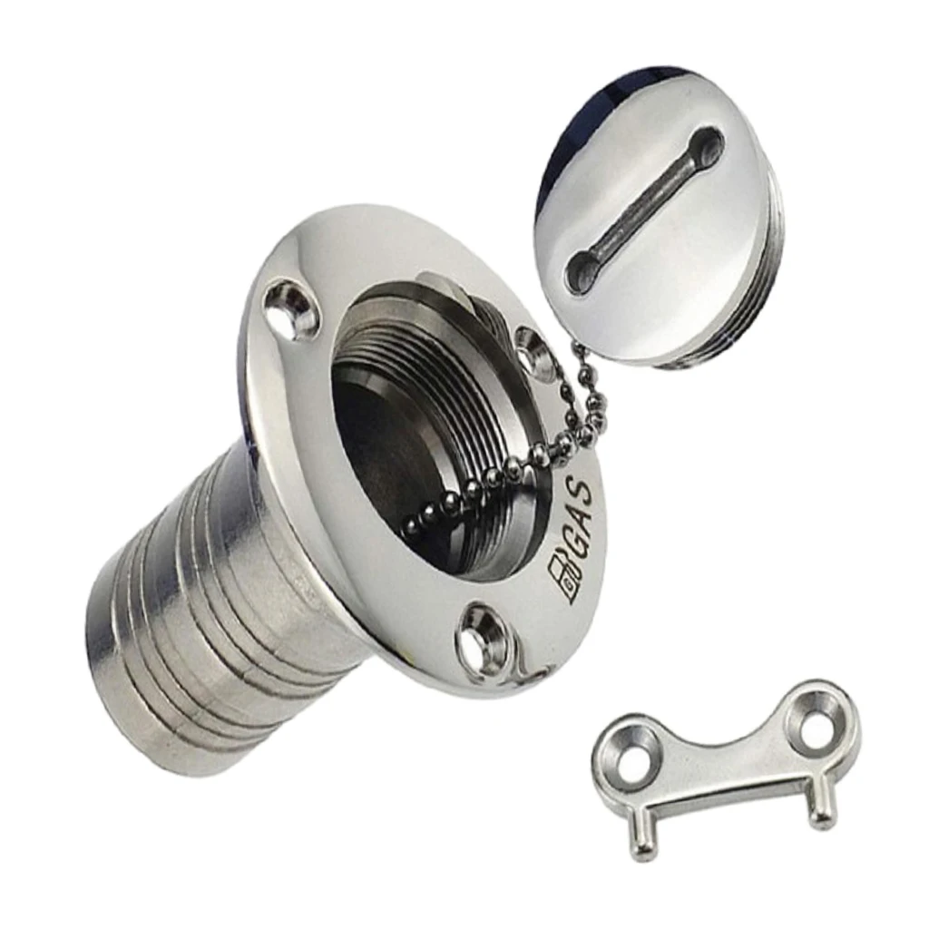 Ø 38mm Stainless Steel Filler Deck Filler Tank Cover For Boat, Yacht, Caravan, Tractor, Trailer Tank