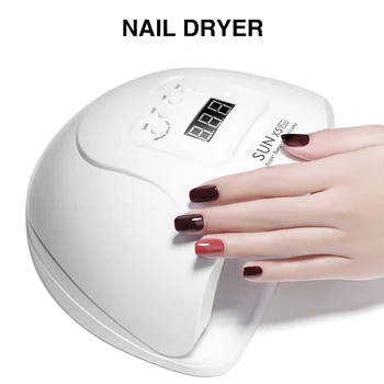 

SUN 5X Plus UV LED Lamp For Nails Dryer 54/80/120W Ice Lamp For Manicure Gel Nail Lamp Drying Lamp For Gel Nagellak UV Lamp 2020