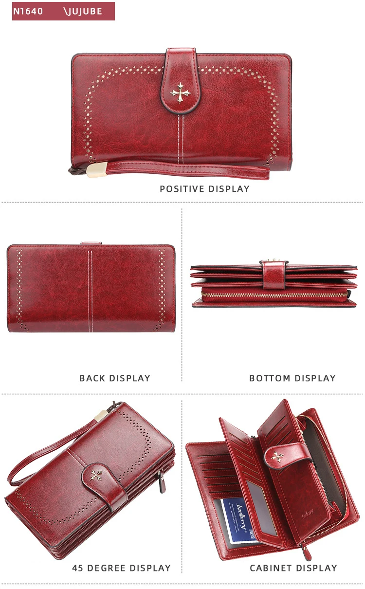 Высококачественный дизайнерский Длинный кошелек на молнии брендовые кожаные женские кошельки женские Футляр для карт, Дамский кошелек