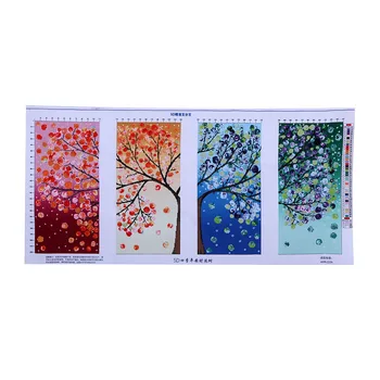 

New Handmade Needlework Cross Stitch Set Embroidery Kit DIY Precise Printed Big Tree Pattern Cross-Stitching 120*57cm Home Decor