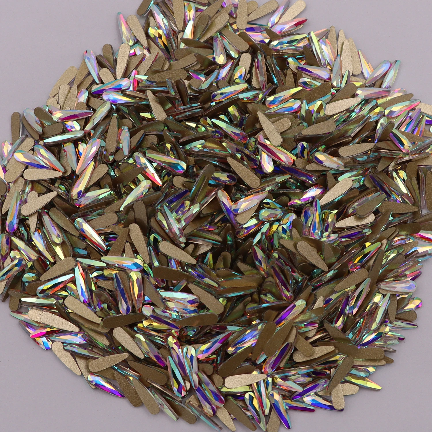 Nail Art Rhinestones Nail Art Accessories Non Hot Fix Rhinestones Non Hotfix Rhinestones Rhinestone Accessories Strass Gems Stones Gold Bottom 3D For Garment Decoration
