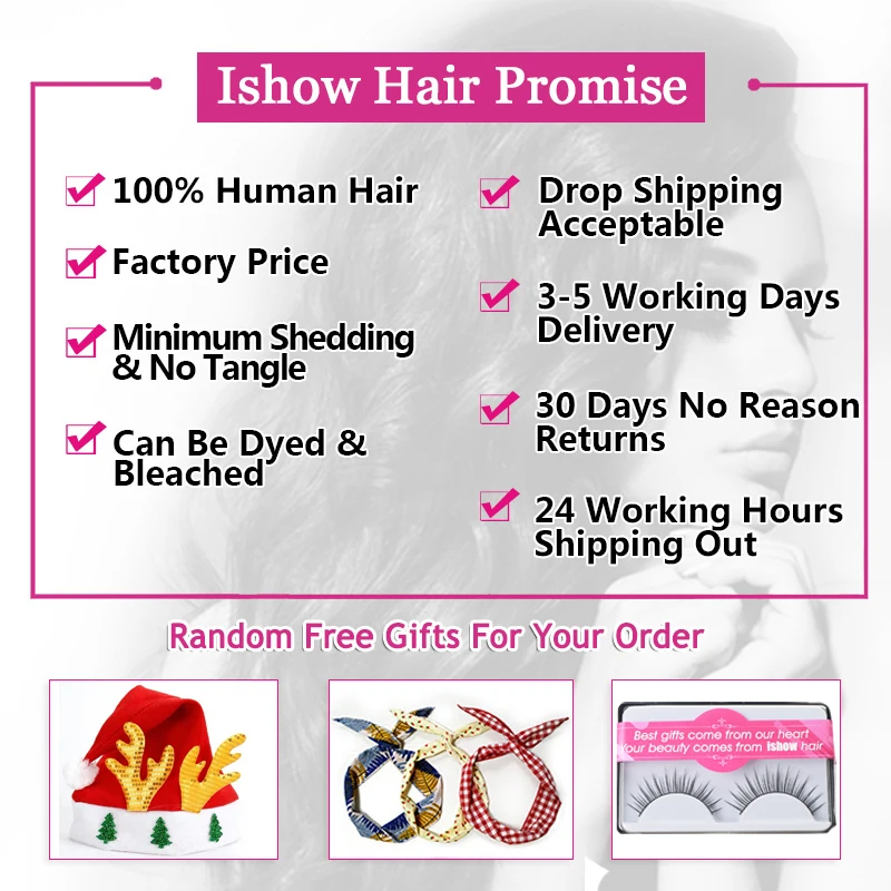 Ishow Hair Malaysian Body Wave Hair Weave Bundles Natural Color Human Hair Bundles 1/3/4 Piece Non-Remy Hair Extensions Ishow Hair Malaysian Body Wave Hair Weave Bundles Natural Color Human Hair Bundles 1/3/4 Piece Non-Remy Hair Extensions
