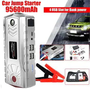 

95600mAh Car Jump Starter Power-Bank 800A Portable Car Battery Booster Charger 4USB 12V Starting Device Petrol Diesel Type-C