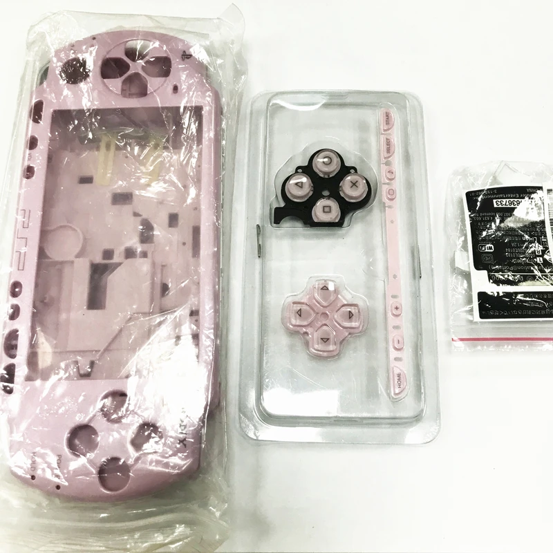 Для PSP3000 PSP 1000 2000 3000 Прозрачная крышка корпуса с сменными комплектами для Sony чехол