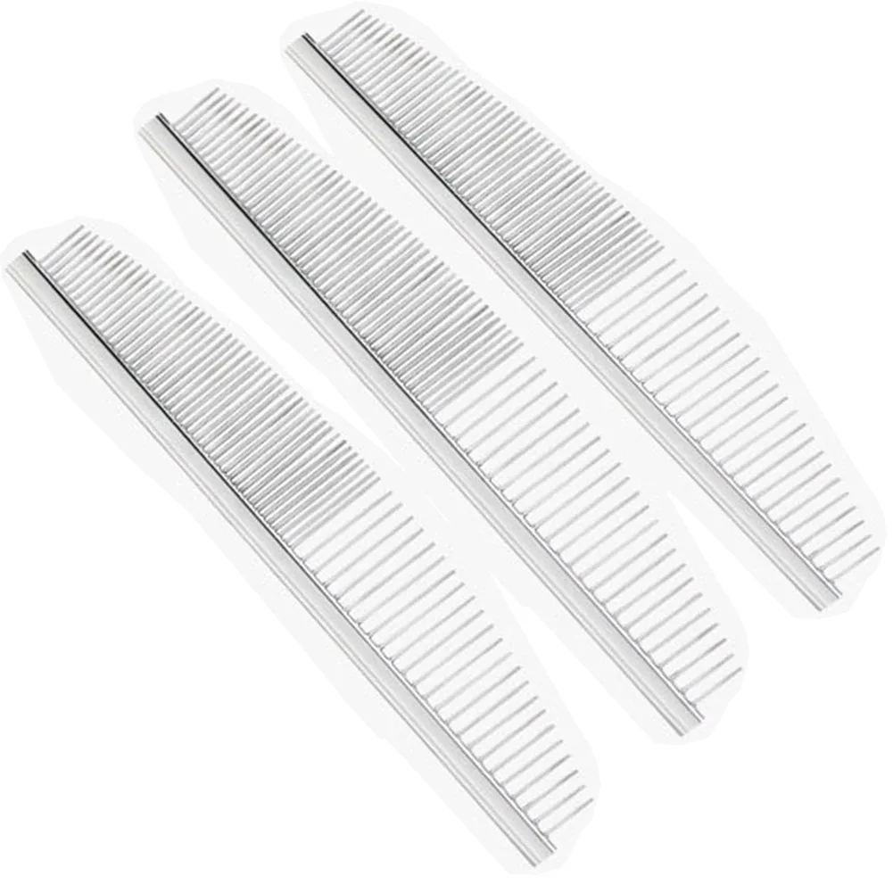 

Stainless Steel Pet Dog Cat Hair Grooming Comb Tools Brushes Pin Brush Hairbrush Flea Dog Comb Flea Comb Pet Cleaning Tool