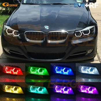

RF remote Bluetooth App DTM M4 Style Multi-Color Ultra bright RGB LED Angel Eyes kit For BMW E91 E90 LCI 2009-2012 Xenon HD