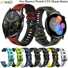 

20 22mm Watch Band strap For Huawei Watch GT3 GT 3 42 46mm Wrist Straps GT 2 GT2 Pro Watchband Bracelet Silicone Belt Correa