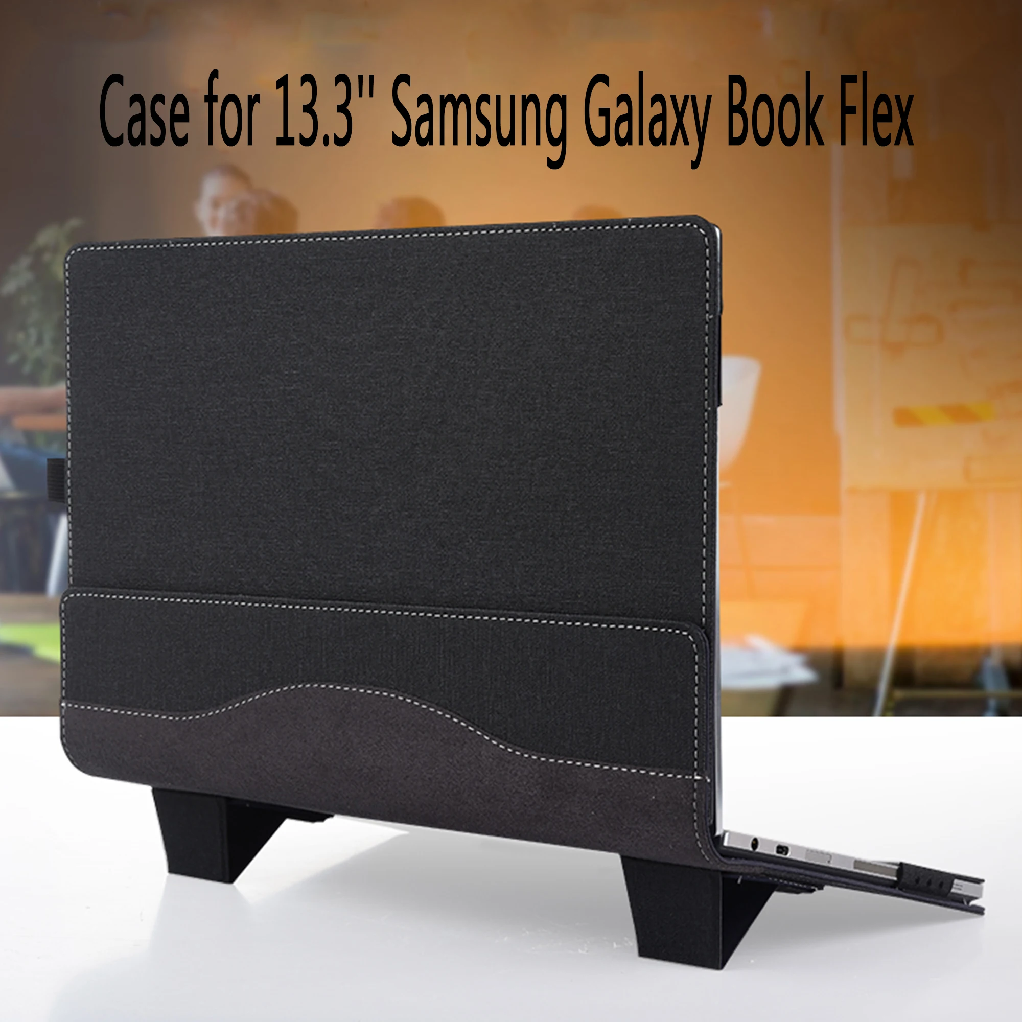 Capa Manga para Samsung Galaxy Book Flex 13.3 Capa de Couro pu para Livro Portátil de Celular Samsung Galaxy Book 13.3 849930qcg Samsung Galaxy Chromebook 13 - Imagem 5