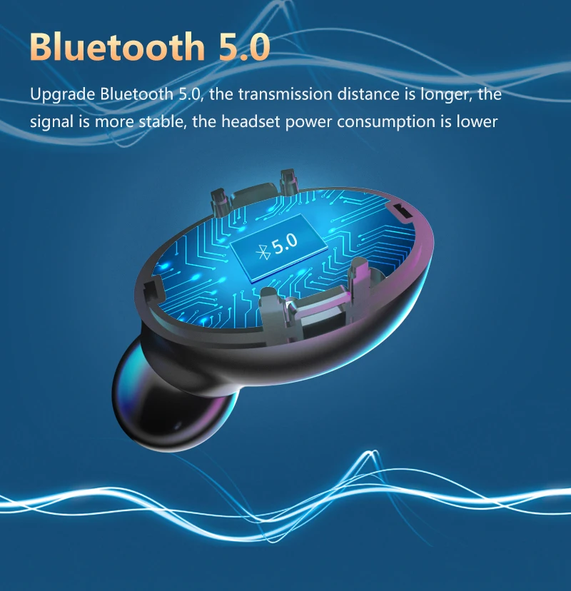 New Wireless A9 TWS Light Digital Display Bluetooth Headset Bluetooth 5 0 In Ear Stereo Earbuds Earphone With Touch Breathing