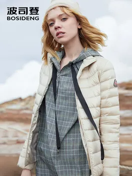 

BOSIDENG women down jacket winter down coat regular top ultra light high-tech jacket waterproof outerwear portable B80131006