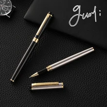 Guoyi D08 двухцветная золотая металлическая Подарочная шариковая ручка, коробки, высокое качество, офисные и школьные канцелярские принадлежности и металлические подарочные ручки