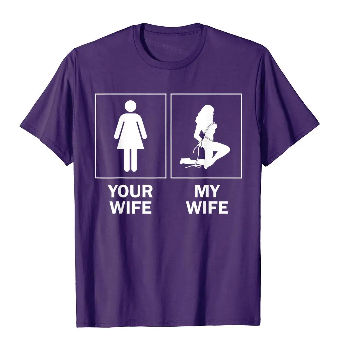 Mens Funny BDSM Shirt For Husband Kinky Gift TShirt T-Shirt__B12877purple