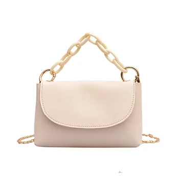 

2020 New Women's Handbag PU Female Bag Korean Version of The Wild Chain Fashion Handbag Shoulder Bag Women's Crossbody Bag