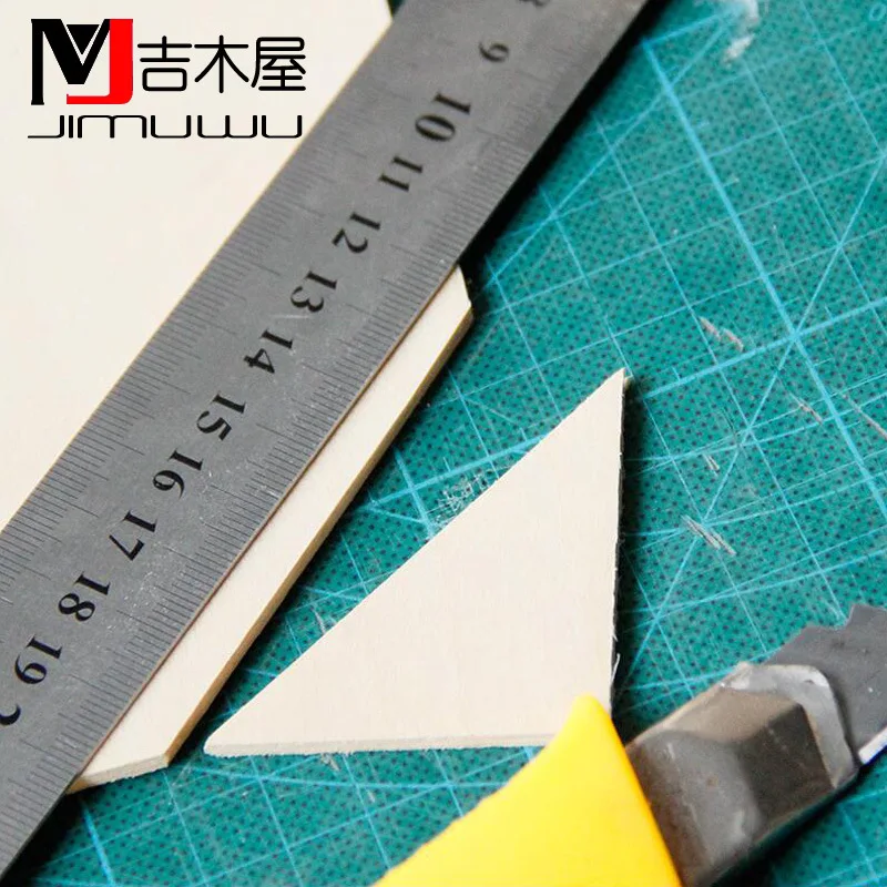 DIY Материал модели здания синтез модель корабля пирография липа ламинаты шпон модель самолета доска деревянный кусок Customizab