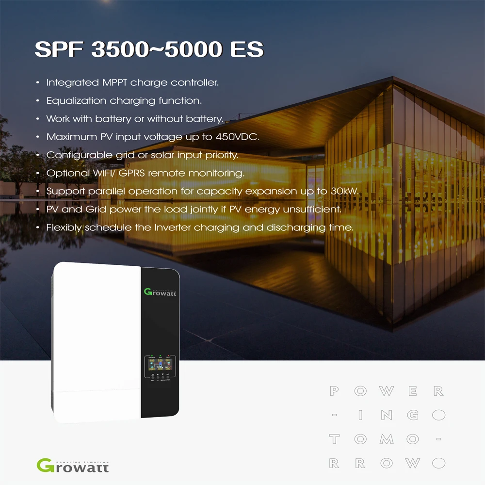 GROWATT 5000W Off Grid Hybrid Inveter - SPF 5000 ES – Tewaycell