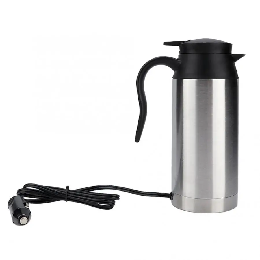 

Water Boiler 750ml Stainless Steel Car Electric Heating Mug Vehicle Drinking Cup Kettle for Travel Water Kettle