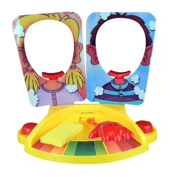 

Double Game Funny Toys For Kids Cake Cream Pie In The Face Family Party Joke Toy Machine Plastic Gift Novelty Gag Toys
