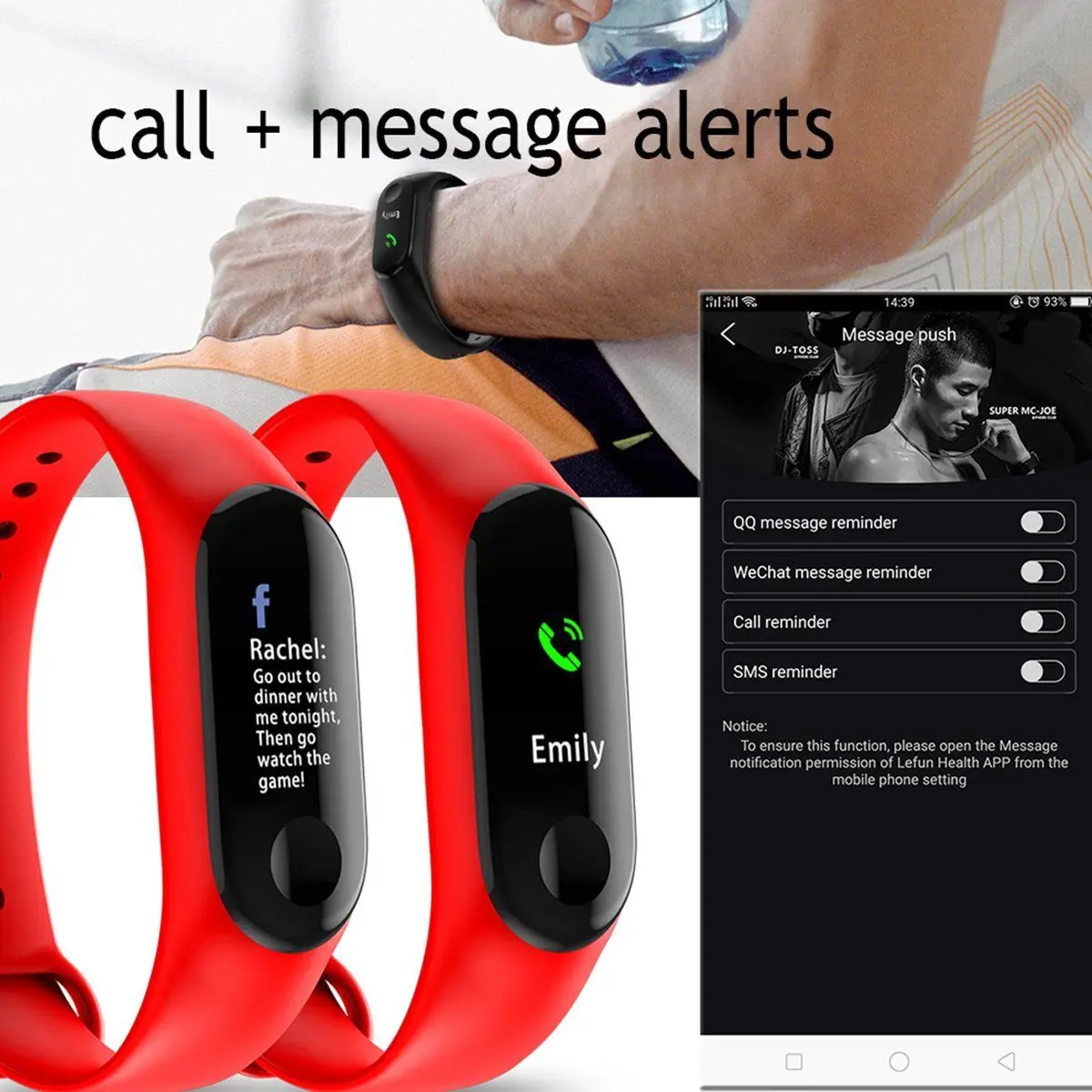 

Hot sale Latest M3X Smart Watch Heart Rate Blood Pressure Monitor Sports Tracker Bracelet racker Blood Pressure HeartRate
