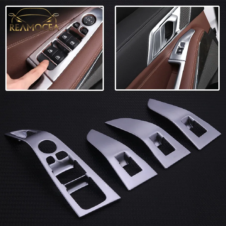 

Reamocea Inner Door Handle / Armrest Window Button Switch Button Frame Trim Molding Garnish Cover LHD Fit For BMW X5 2019-2022