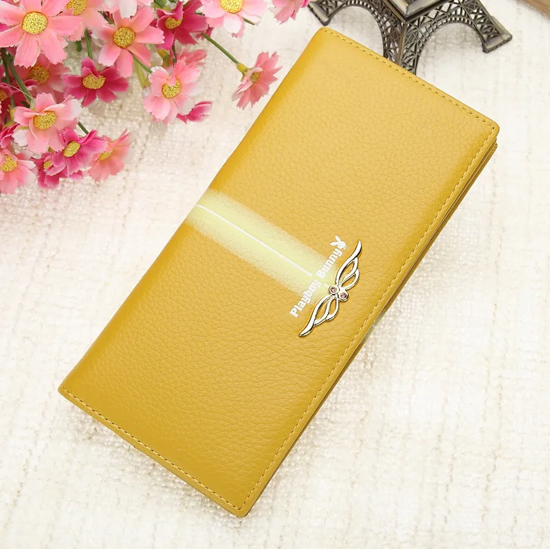 

Shoppe Genuine Product PLAYBOY WOMEN'S Long Wallet Full-grain Leather Two Fold Genuine Leather Fashion Wallet