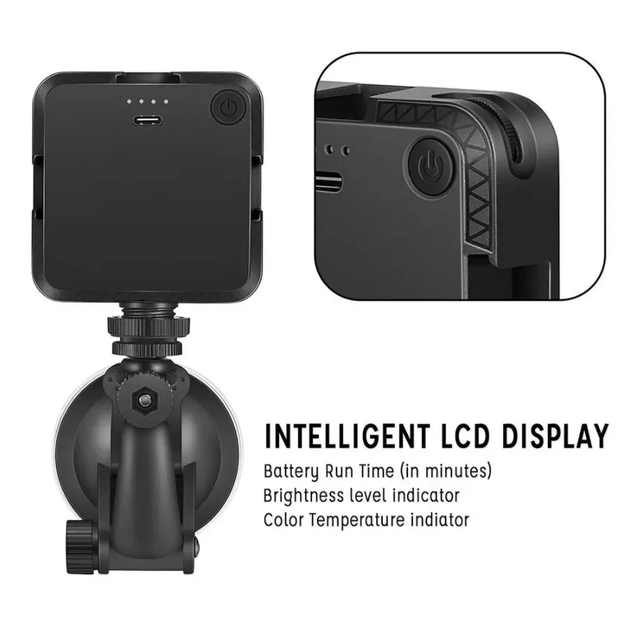 Conduziu a Lâmpada para Smartphone Luz de Fluxo ao Vivo Luz de Preenchimento para Selfie Video Tablet Portátil Notebook Mini Vlog Vídeo 2500k-6500k 5w 4 Acessórios inteligentes