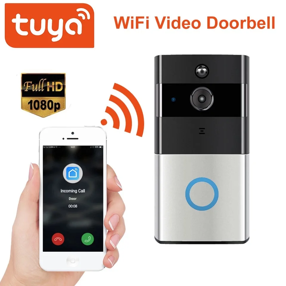 

Tuya Smart Video Doorbell 1080P WiFi Video Intercom SmartLife APP Remote Control Wireless Door Bell Camera Home Security Monitor