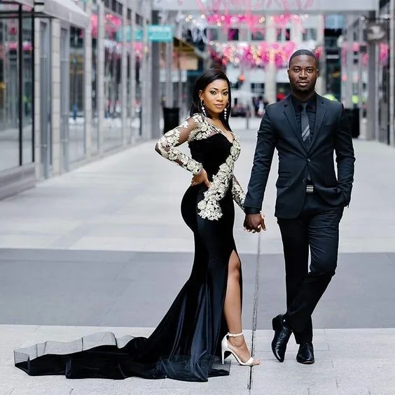 Кружевная Апликация Арабские Вечерние платья Длинные 2019 Сексуальные вечерние