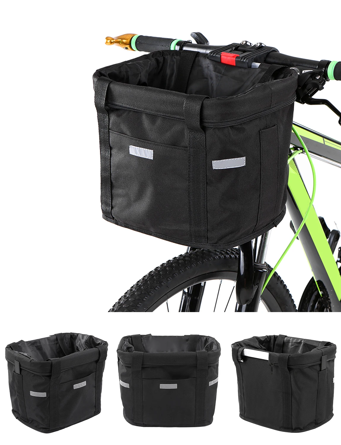 

Waterproof Bike Bag For Bicycle Front Basket Trunk for Bicycle Removable Bike Handlebar Basket Pet Carrier Frame Bag For Bicycle