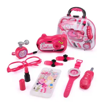 

Kids Make Up Kit Toys Girl Pretend Play Princess Dress Up Simulation Plastic Dressing Cosmetic Set for Children Gifts