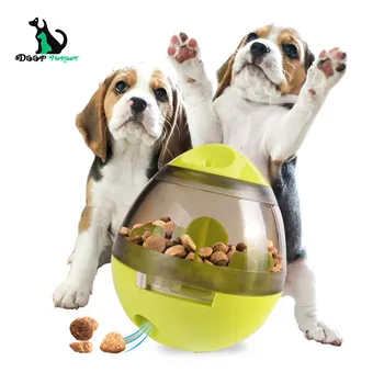 

Interactive Dog Cat Food Treat Ball Bowl Toy Funny Pet Shaking Leakage Food Container Puppy Cat Slow Feed Pet Tumbler DF-007
