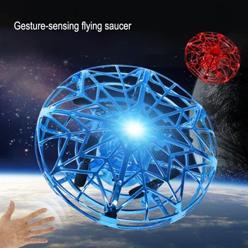 

Gesture Induction Flying Saucer UFO Induction Vehicle Suspended UAV Child Toy Hand Toss Plane UVA Kid Toy With Flashing Light