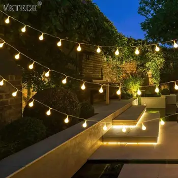 

10m 100LED Ball Light String Copper Wire Fairy Lamp 8 Mode DIY Garland String Light for wedding Party Christmas Home Decor