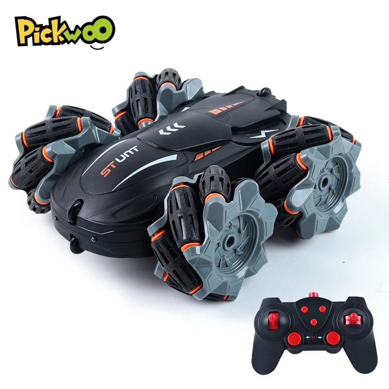 Pickwoo 4WD 2.4G Drift dublör RC araba 360 derece dönen uzaktan kumanda hediye Drift araba Off-road araba yarış erkek hızlı yüksek çocuk