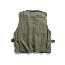 Nanxia Qiaozhuang Popular Brand Military-Style Multi-pockets Frock Vest Men's Shawn Hong Kong Style Loose Casual Couples Waistco