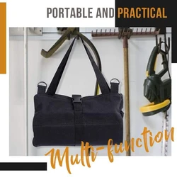 Bolsa organizadora plegable para herramientas de trabajo, Rollo colgante multiusos, con llave, cremallera