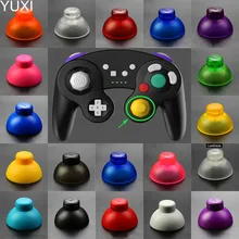 YUXI 1pcs For Gamecube NGC GC controller Thumb Button Analog Thumbstick Joystick Stick Cap thumb stick Caps Replacement
