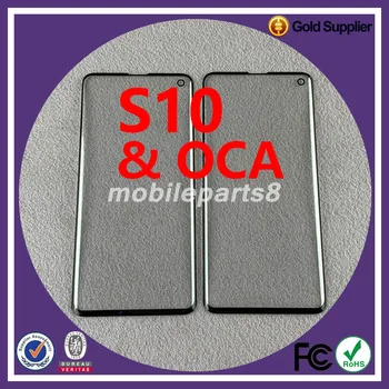 

10pcs/lot Free shipping outer Glass with oca for samsung S10 S10plus note8 S8plus Front Glass with oca Replacement OEM quality