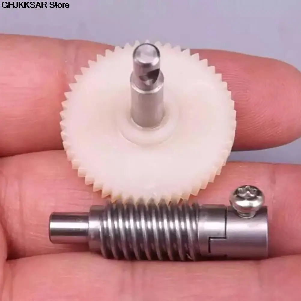 Electric Bike Gear Motor Gear Transmission Gear Electric Chain Saw Gear Cassette Deck Tape Gear 1Set Plastic Worm Reduction Gear Set Metal Wheel Speed Reducer Gearset For DIY Accessory Tool Parts
