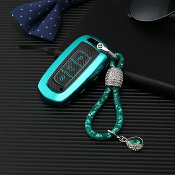

Carbon fiber pattern all-inclusive TPU car key case for Geely Atlas Boyue NL3 EX7 EmgrarandX7 SUV GT GC9 LYNK & CO 02 03 borui
