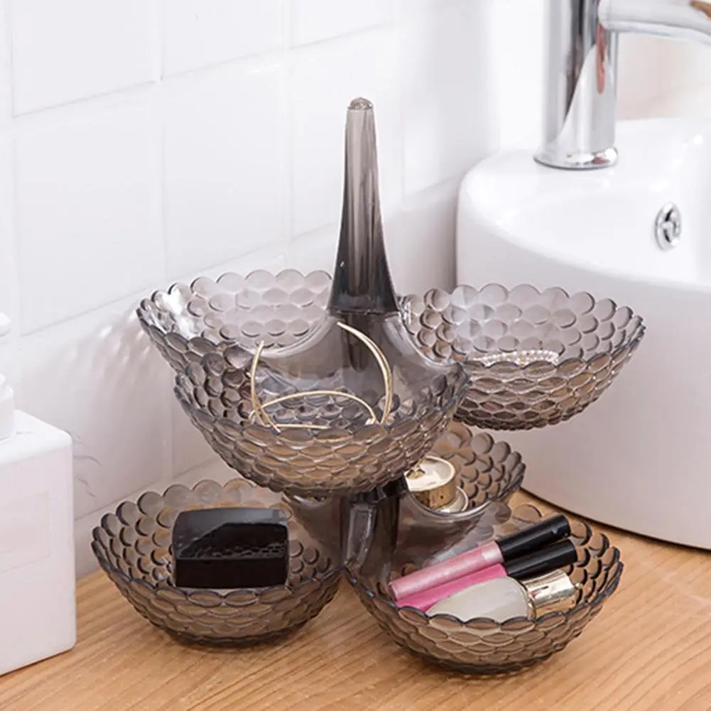 Creative European Style Storage Tray Cake Stand Multi-layer Stacked Fruit Snacks Nuts Plate Plastic Fruit Dessert Platter