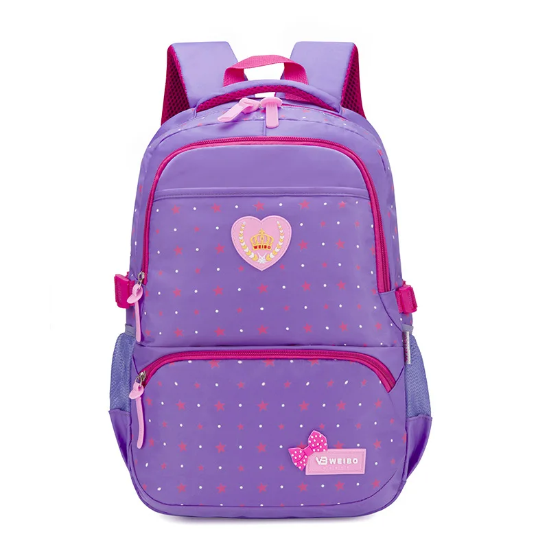 Новые школьные сумки для девочек с принтом звезды, рюкзаки для подростков, детские школьные сумки, рюкзак mochila infantil, рюкзак с принтом - Цвет: Purple