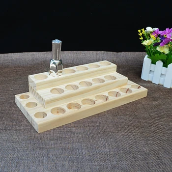 

Wooden Storage Rack Box Essential Oil Finishing Storage Organizer Container Multi-functional Essential Oil Display Stands