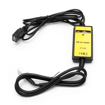 Auto Car USB Aux-in Cable Adapter MP3 Player Radio Interface For Toyota Camry/Corolla/Matrix 2*6Pin for Audi o AUX Cable yatour car radio usb sd aux in adapter for toyota lexus scion 6 6pin