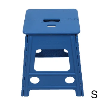 

Non Slip Folding Step Stool Self Locking Portable Home Chair Stable Plastic Bathroom Travel Outdoor Camping Thickened Store