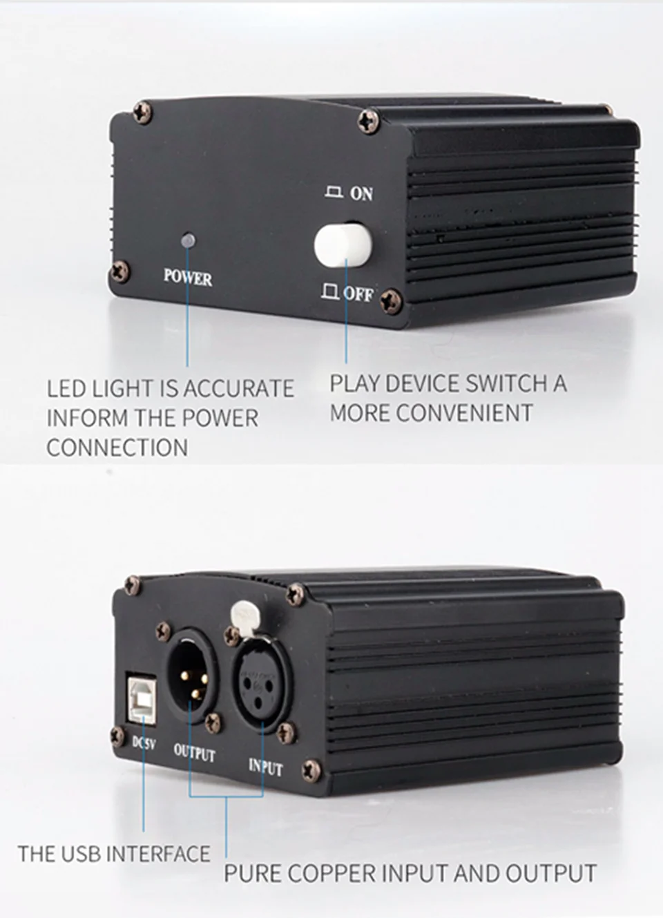 Generic USB Phantom Power For Bm 800 Studio Microphone Audio Interface