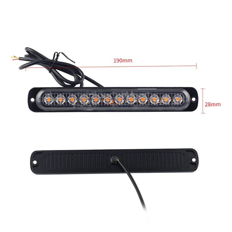 12LED 36W 12-24V Автомобильный свет Янтарный стробоскоп грузовик автомобиль 4x4 внедорожный Предупреждение свет дневной ходовой свет Рабочий свет