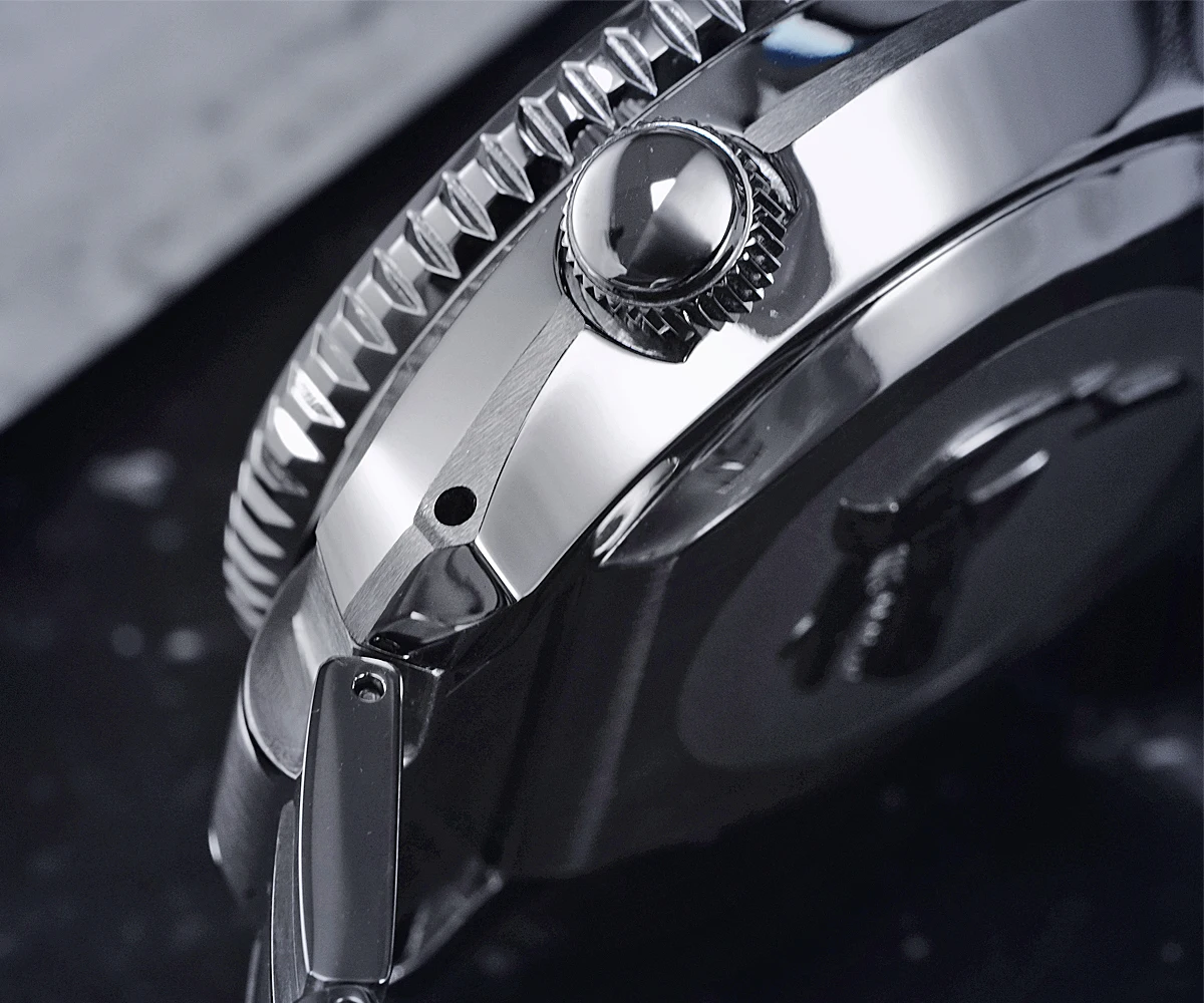 Lugyou San Martin мужские часы для дайвинга автоматические NH35 металлический браслет из нержавеющей стали вращающийся ободок SLN C3 300 м Водонепроницаемость