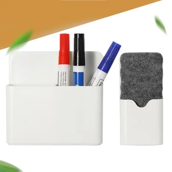 

Magnetic Pen Box Dry Eraser Board School Tray Whiteboard Wall Mount Meeting Room Marker Holder Office Writing Workplace Rack