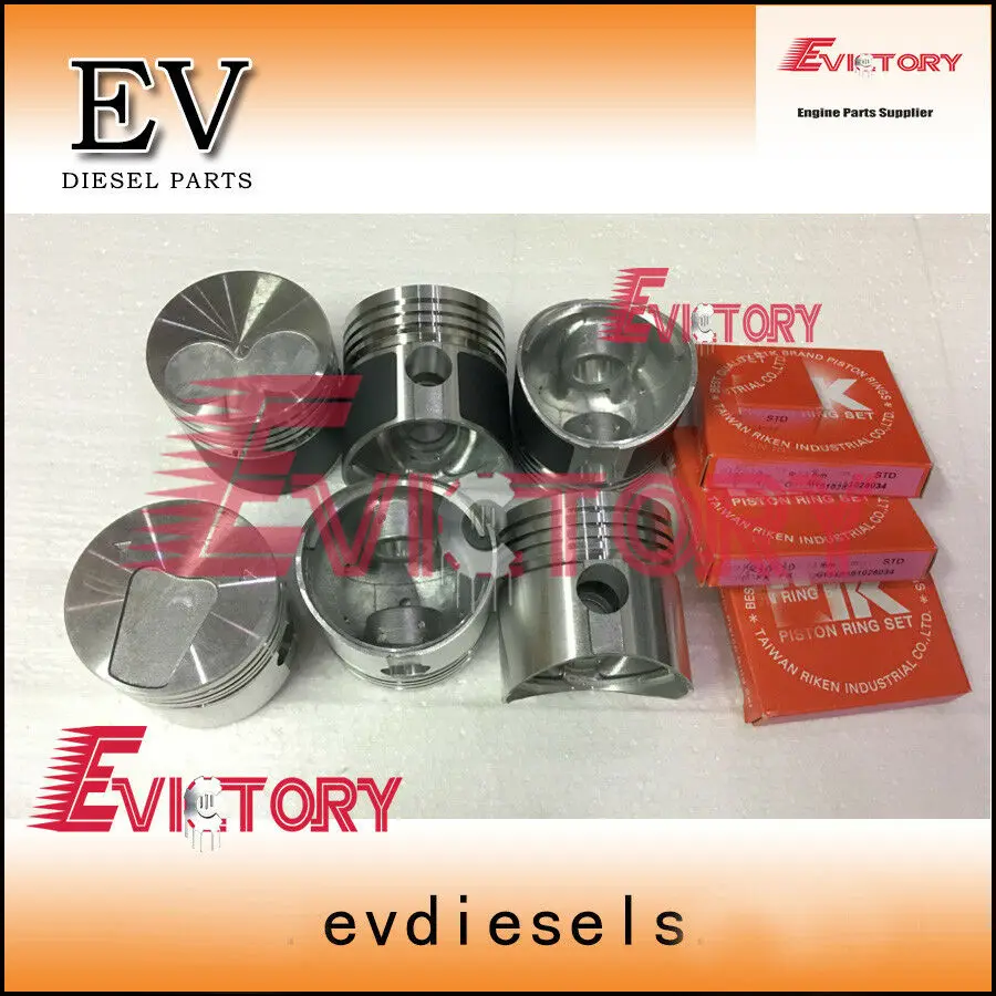 

For Mitsubishi K3D rebuild kit piston ring cylinder gasket bearing valve conrod pump